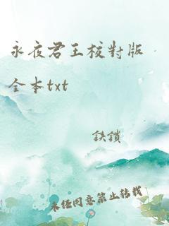 永夜君王校对版全本txt