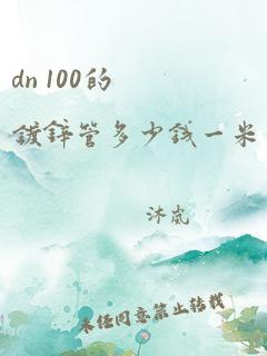 dn 100的镀锌管多少钱一米