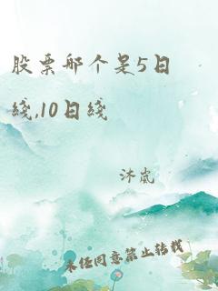 股票哪个是5日线,10日线