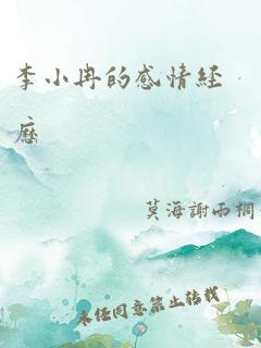 李小冉的感情经历