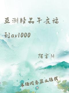 亚洲精品午夜福利av1000