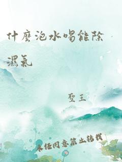 什么泡水喝能除湿气