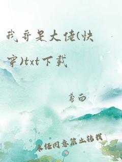 我哥是大佬(快穿)txt下载