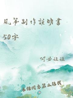 风筝制作说明书50字