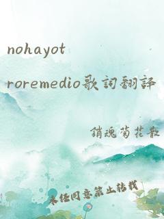 nohayotroremedio歌词翻译