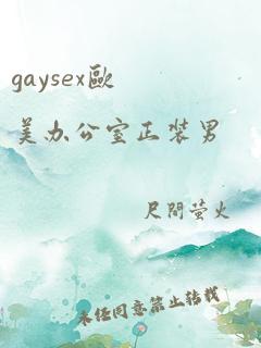 gaysex欧美办公室正装男