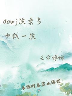 dowj股票多少钱一股