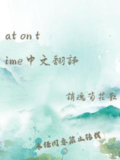 at on time中文翻译