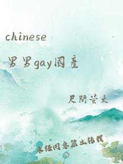 chinese男男gay国产