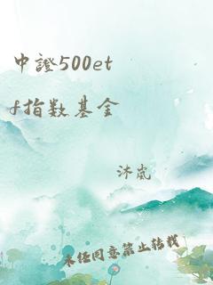 中证500etf指数基金