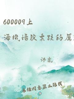 600009上海机场股票跌的厉害