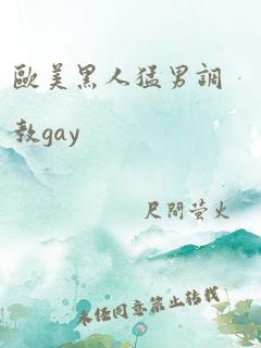 欧美黑人猛男调教gay