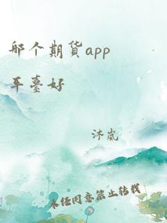 哪个期货app平台好