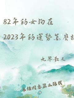 82年的女狗在2023年的运势怎么样