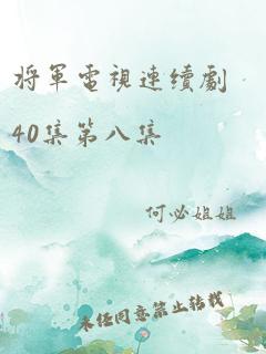 将军电视连续剧40集第八集