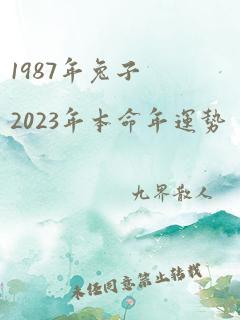 1987年兔子2023年本命年运势