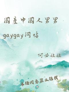 国产中国人男男gaygay网站