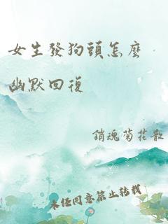 女生发狗头怎么幽默回复