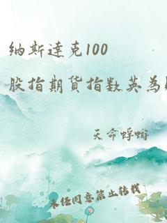 纳斯达克100股指期货指数英为财情