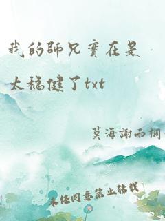 我的师兄实在是太稳健了txt