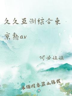 久久亚洲综合东京热av