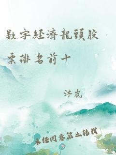 数字经济龙头股票排名前十