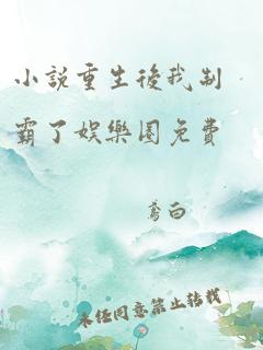 小说重生后我制霸了娱乐圈免费