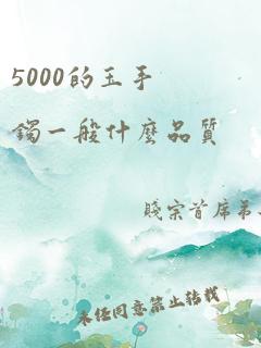 5000的玉手镯一般什么品质