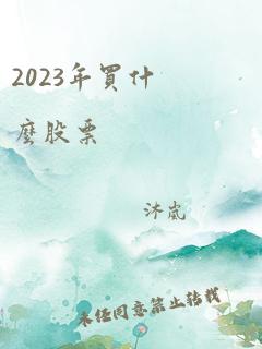 2023年买什么股票