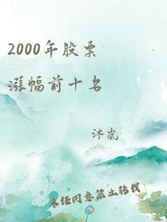 2000年股票涨幅前十名