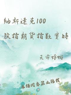 纳斯达克100股指期货指数实时