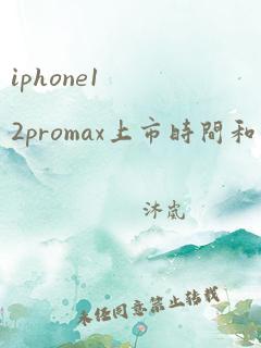 iphone12promax上市时间和价格