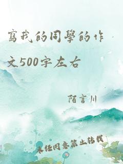 写我的同学的作文500字左右