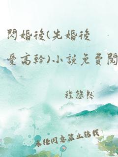 闪婚后(先婚后爱高干)小说免费阅读