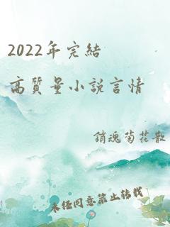 2022年完结高质量小说言情