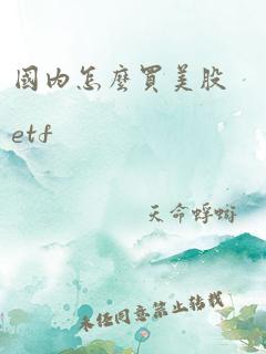 国内怎么买美股etf