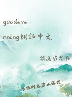 goodeverning翻译中文