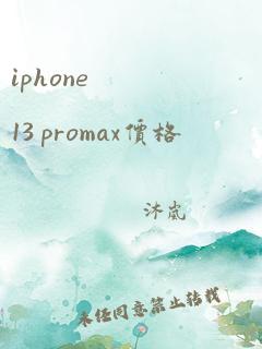 iphone 13 promax价格