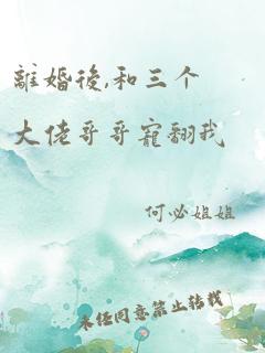 离婚后,和三个大佬哥哥宠翻我