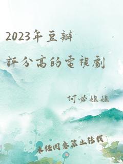 2023年豆瓣评分高的电视剧