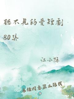 听不见的爱短剧80集