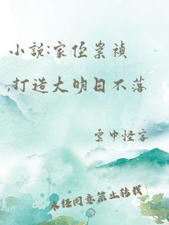 小说:家侄崇祯,打造大明日不落