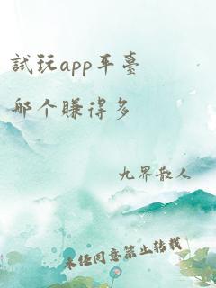 试玩app平台哪个赚得多