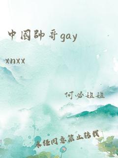 中国帅哥gayxnxx