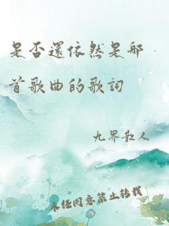 是否还依然是哪首歌曲的歌词