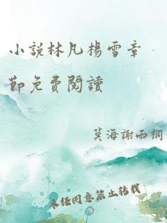 小说林凡杨雪章节免费阅读