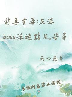 前妻有毒:反派boss滚远点 风若寻