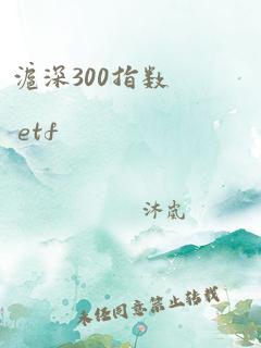 沪深300指数 etf