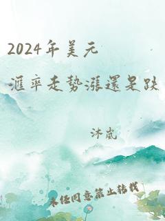 2024年美元汇率走势涨还是跌