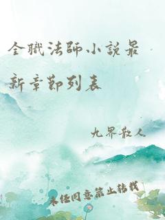 全职法师小说最新章节列表